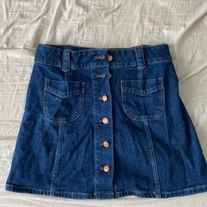 Madewell denim mini skirt